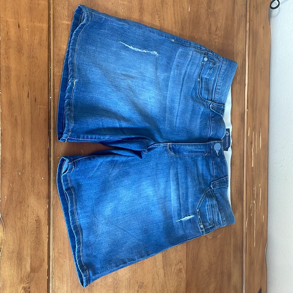 Democracy Absolution Light Blue Bermuda Denim Sho… - image 2